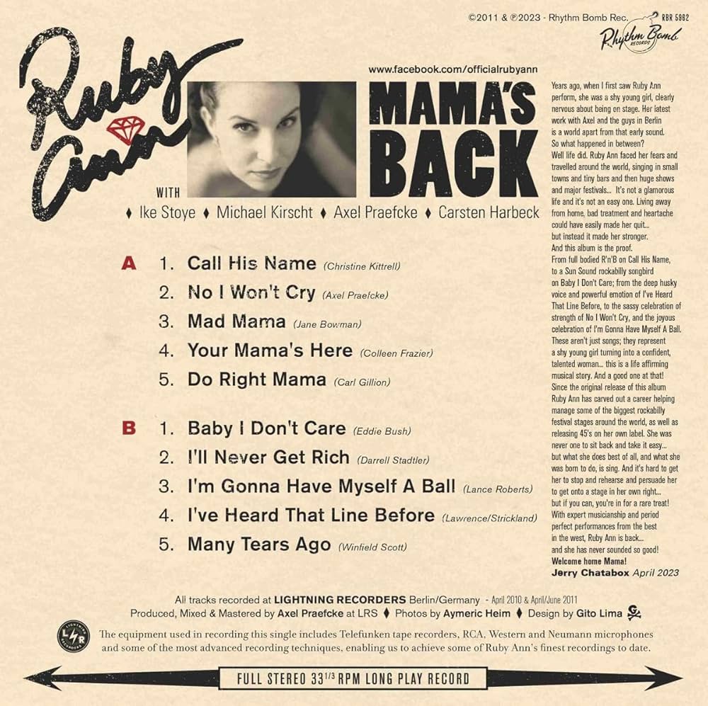 Ruby Ann - Mama's Back - Amazon.com Music